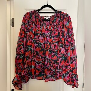 Entro Floral Print Blouse | Size Small